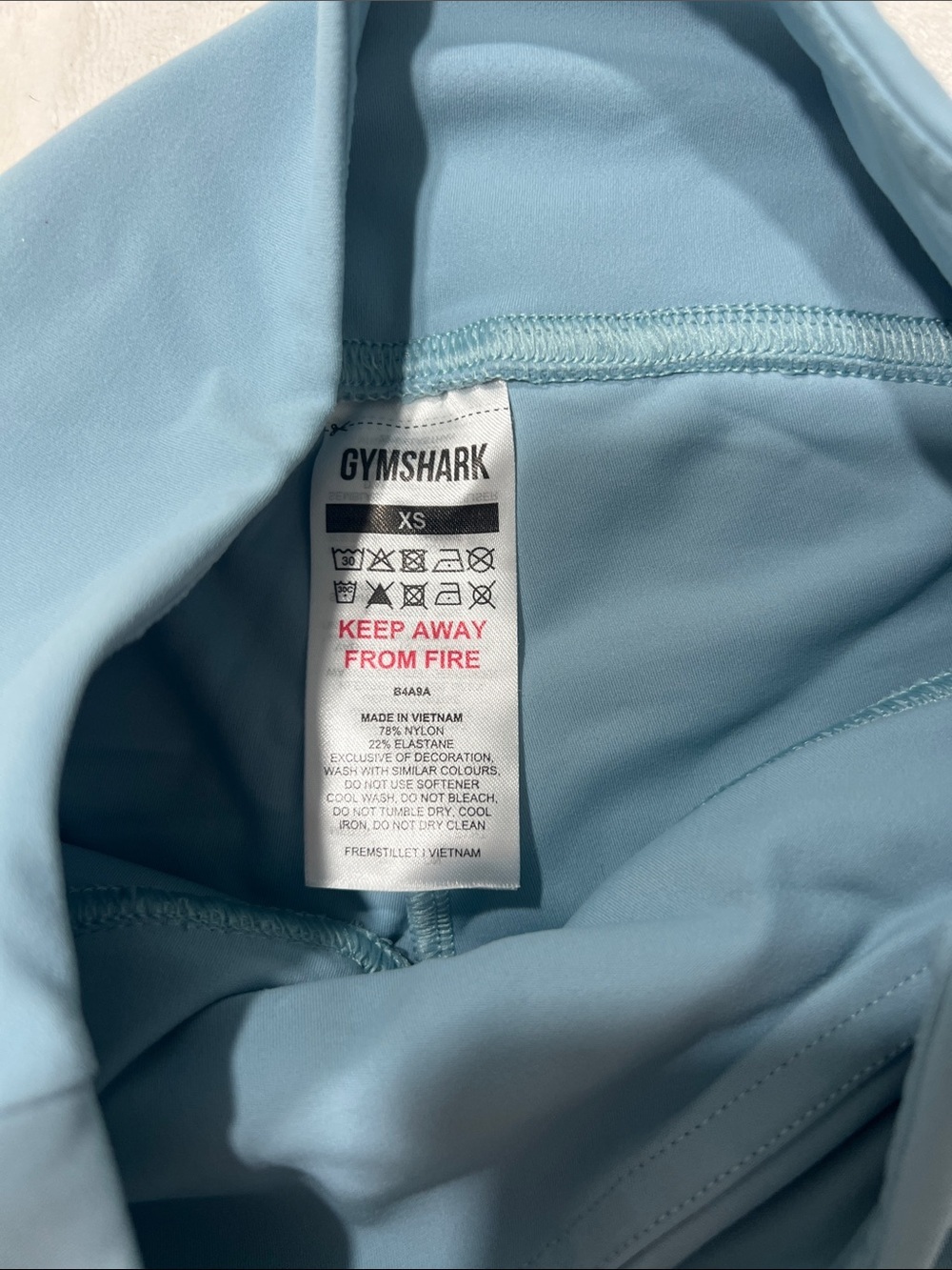 Gymshark High-Waist Bike Shorts in Blue - Picture 4 of 8